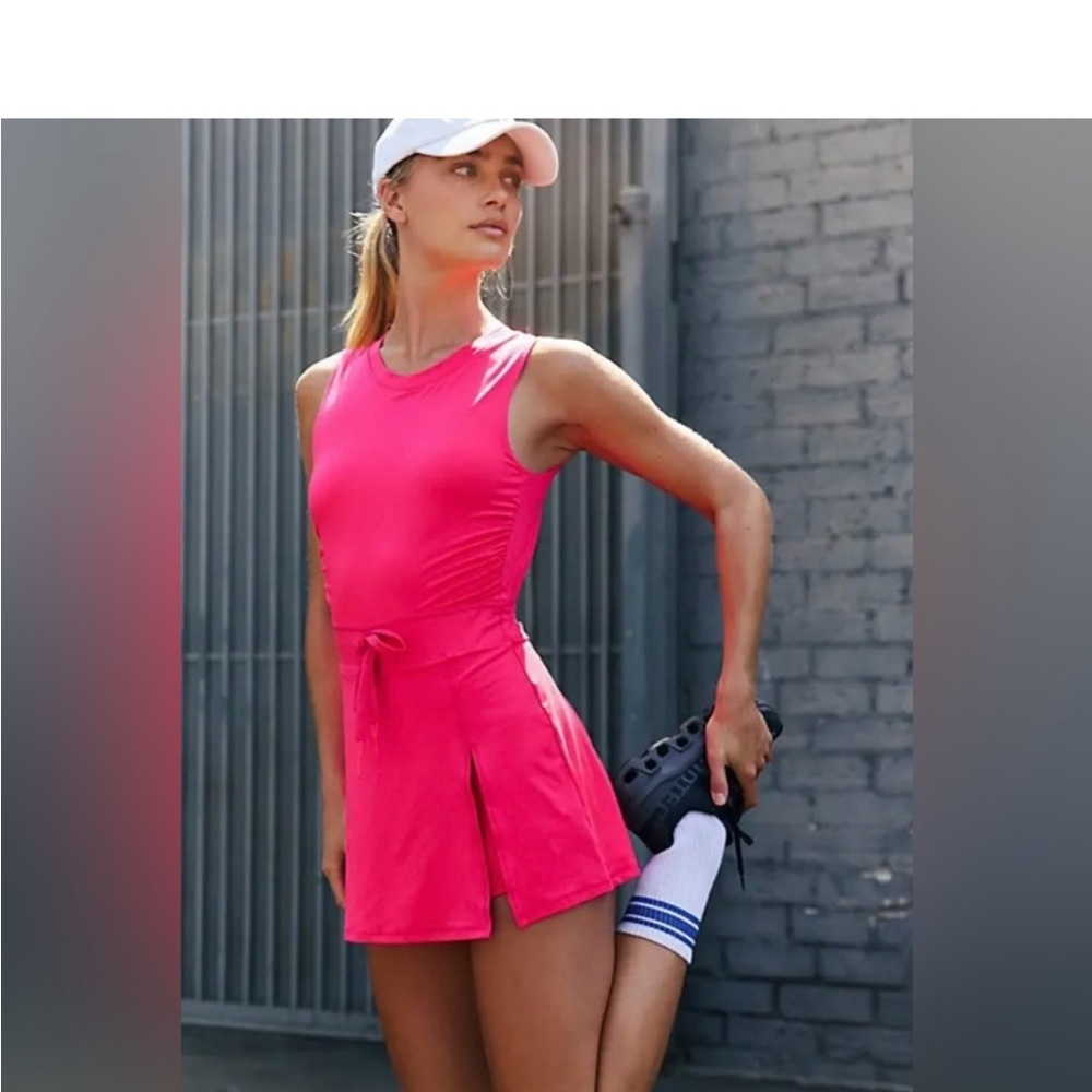 Vibrant Pink Sleeveless Dress